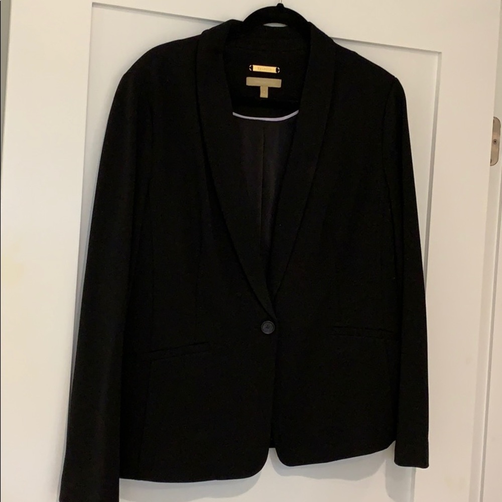 Talbots black Italian luxe knit suit